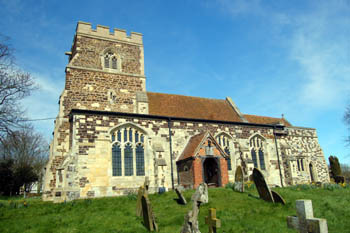 The church from the south March 2008